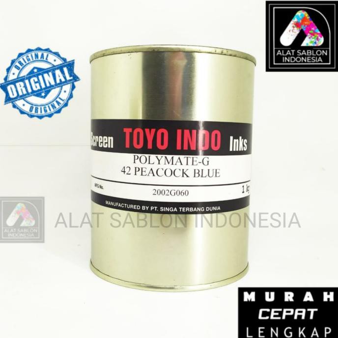 

Diskon Tinta Toyo Polymate Peacock Blue G42 Tinta Sablon Plastik 1Kg Promo