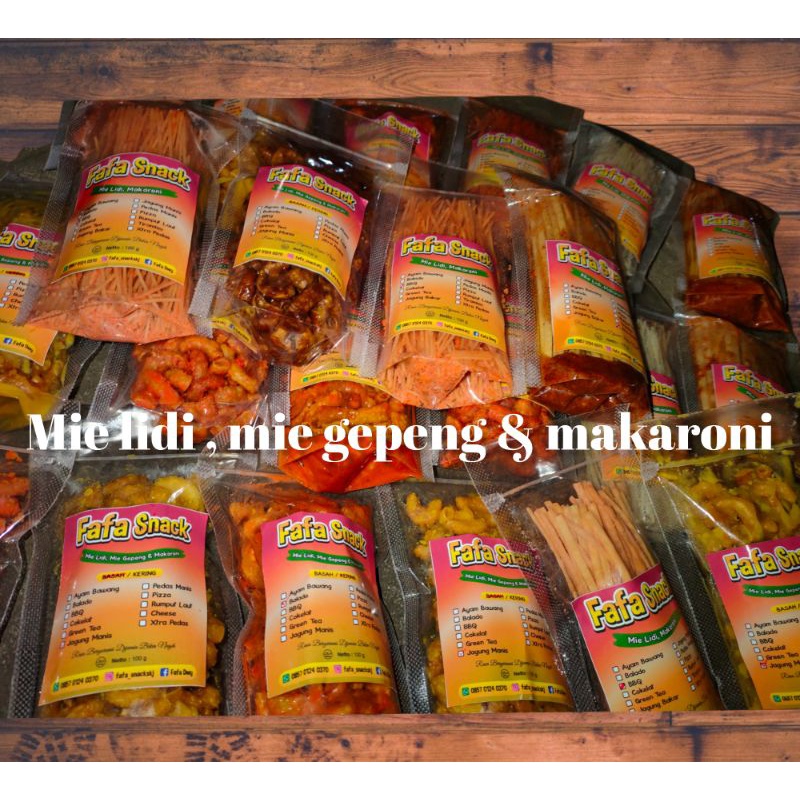 

MIE GEPENG ENAK/FAFA SNACK SKJ/75 GRAM