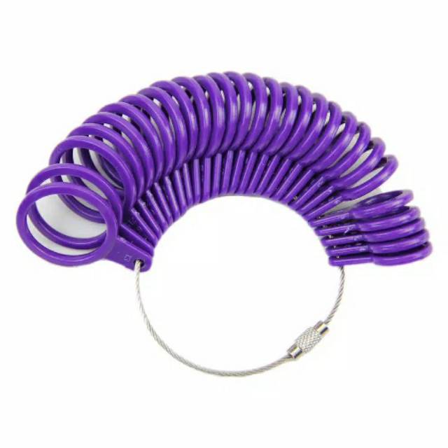 alat ukur jari cincin ring sizer ukuran jari cincin ring finger size