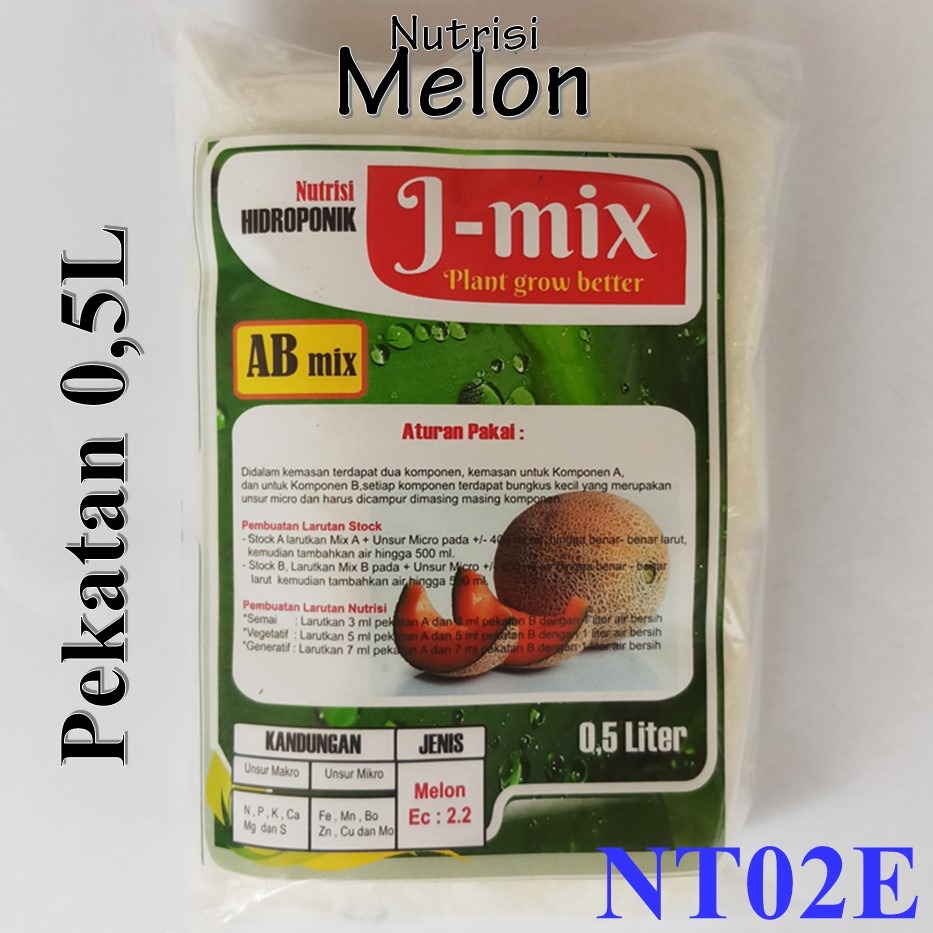 AB Mix Melon Pekatan 500 ml / AB Mix Melon / J-Mix / Nutrisi Pupuk Hidroponik Kemasan Kecil