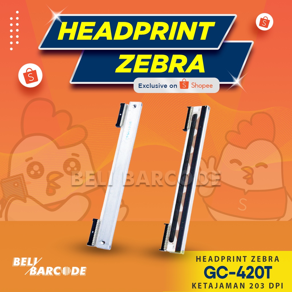 SPARE PART PRINTER BARCODE LABEL HEADPRINT ZEBRA GC-420T