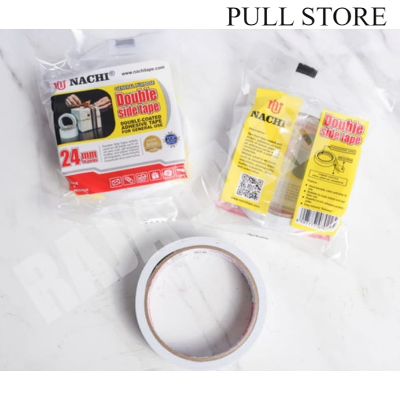 

[60 GRAM] Double Tape Nachi Tape Ukuran Besar 1 inch / 24 mm x 10 y