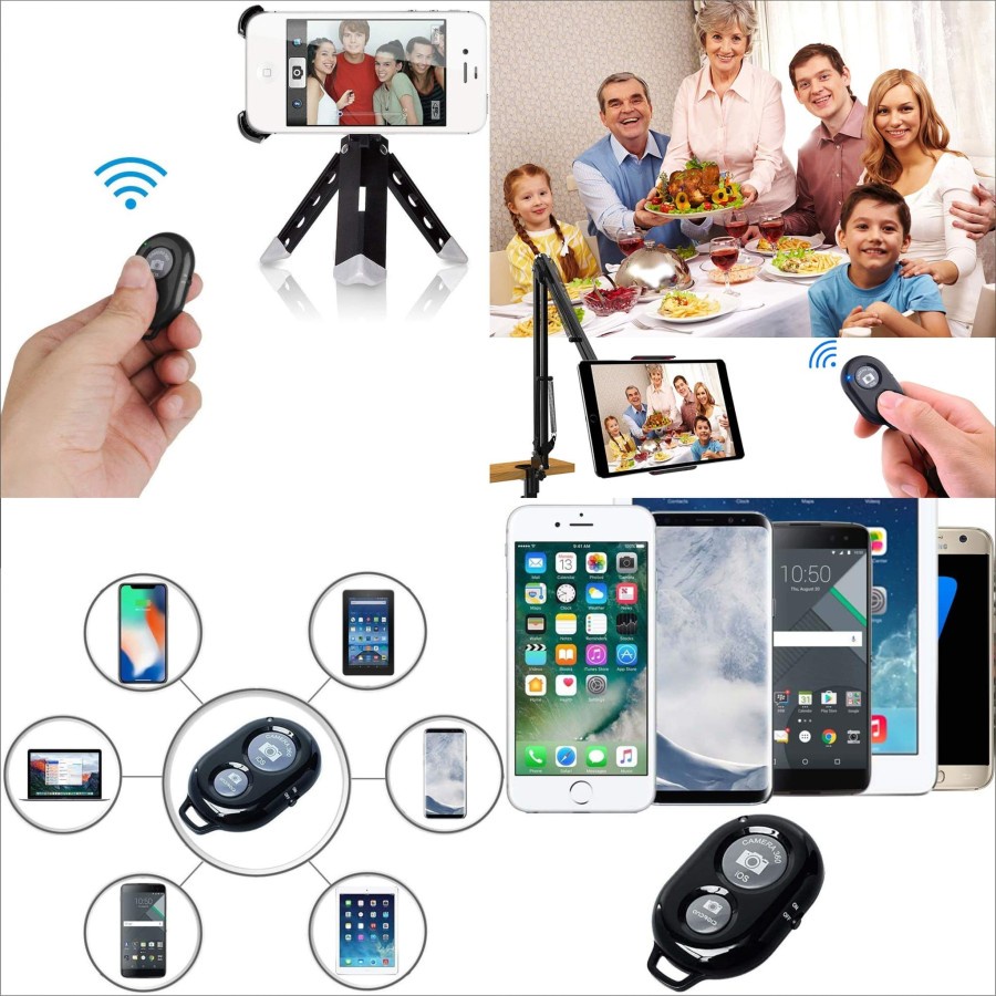 Tomsis Bluetooth Remote HP selfie Kamera Android / IOS