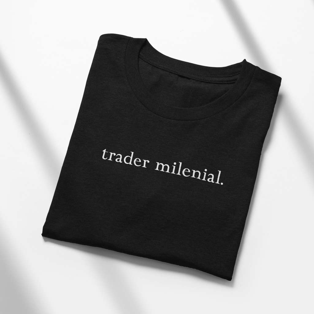 Kaos Investor Trader "trader milenial" - Kaos Trader/Kaos Investor/Baju Investor/Baju Trader