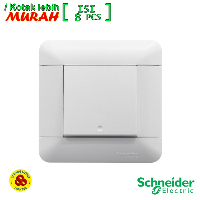 Schneider Paket Grosir Switch 1G 1W Arcato Saklar Engkel 1 Gang 1 Way