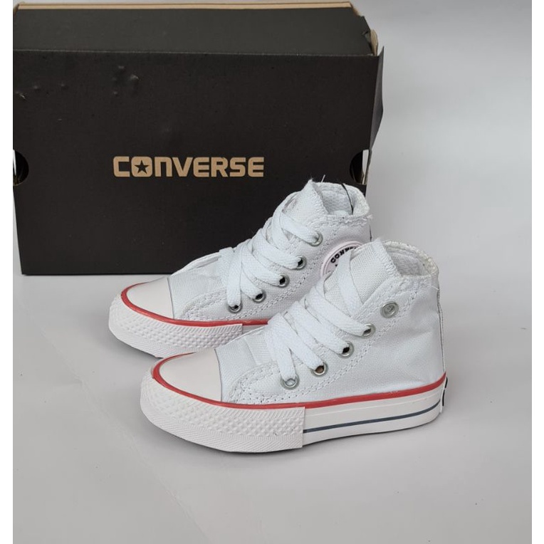 Sepatu Converse Anak Putih Model Tinggi / Sepatu Converse Anak / Sepatu Anak Laki-laki / Sepatu Anak Perempuan / Sepatu Unisex / Sepatu Anak / Sepatu Sekolah Anak / Sneakers Anak