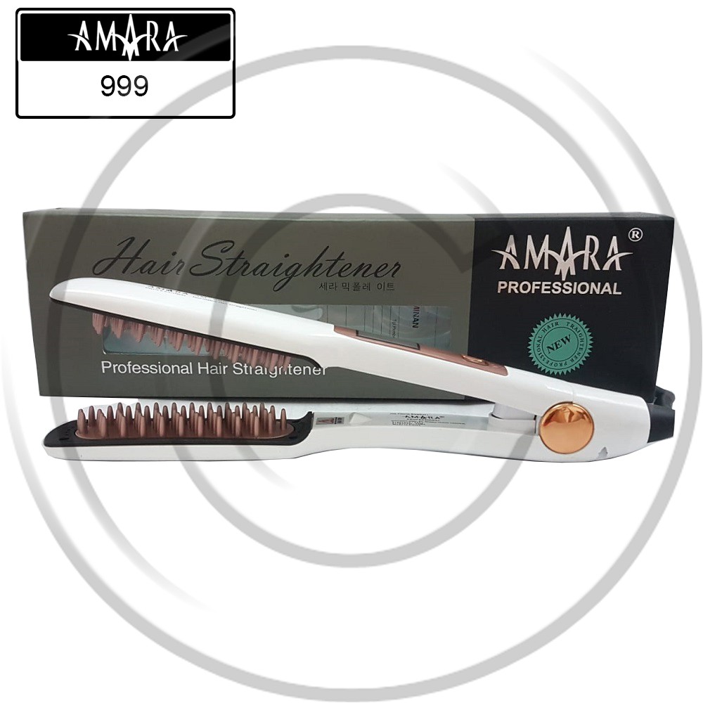 AMARA / AM-999 / Catokan Rambut Sisir (Pelurus) (Fast Hair Straightener) (Sisir Elektrik) - CO