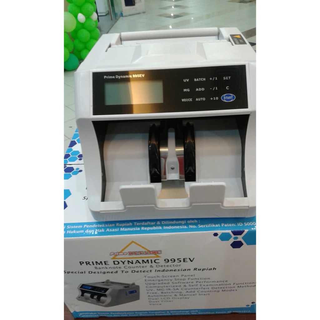 Prime Dynamic 995EV Mesin Penghitung Uang Dynamic 995 Money Counter