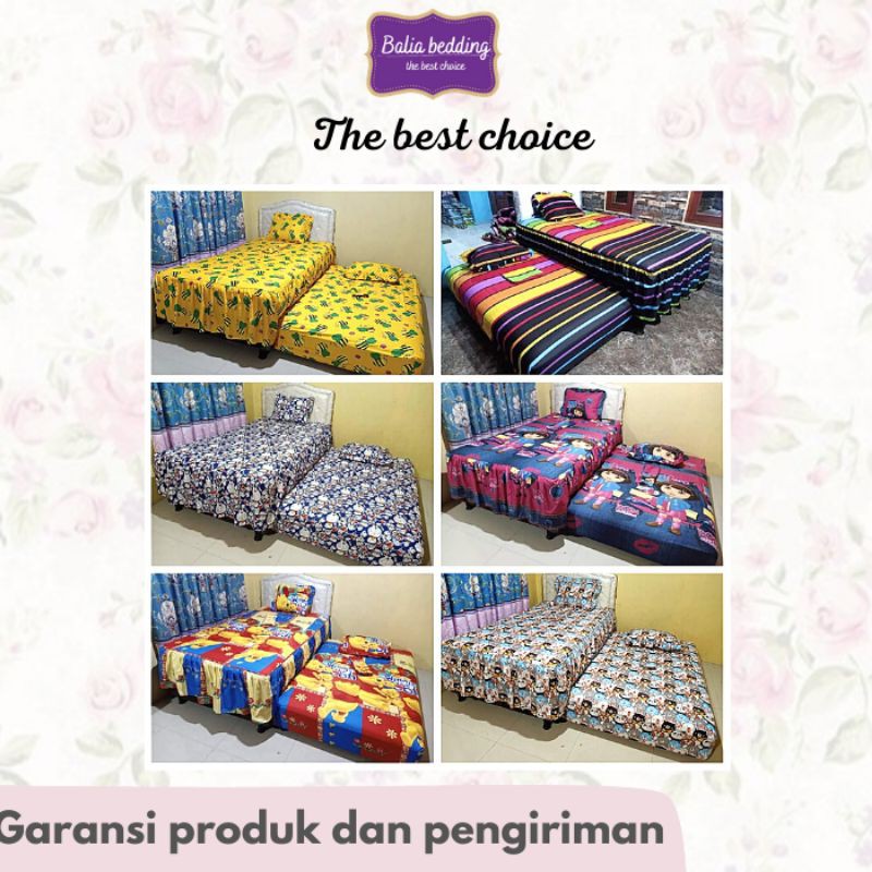 sprei bed Sorong 120x200 seprei karakter anak sprei double sorong