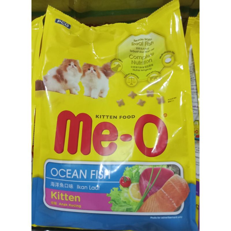 Meo Kitten Ocean Fish Makanan Kucing Kering Repack 1,1kg