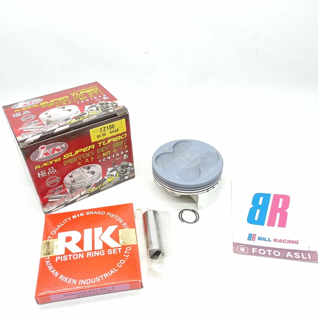 PISTON KIT IKK MX MX KING PIN 14 65MM 66MM FORGED RED BLUE