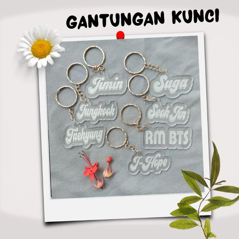 Jual Gantungan Kunci Akrilik Polos | Ganci BTS | Shopee Indonesia