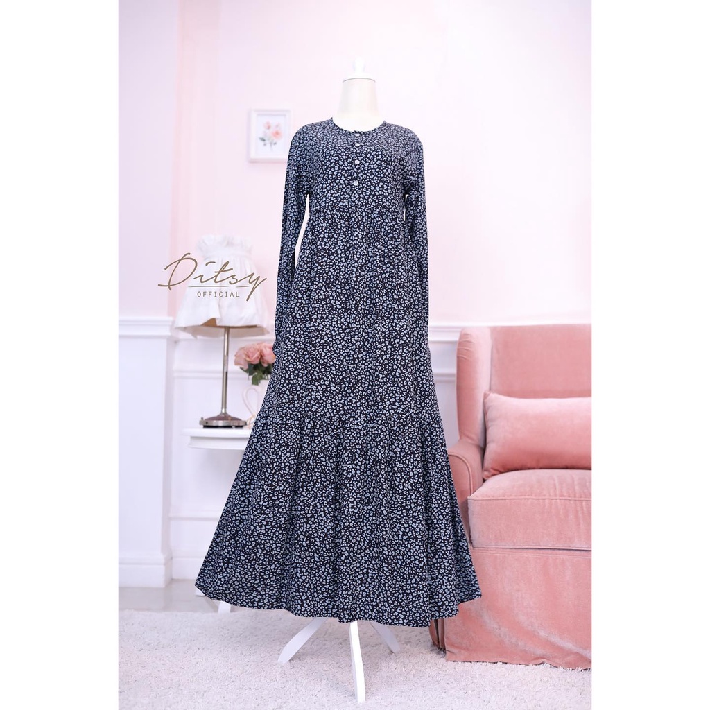 Ditsy Leo Black Nightgown Size L/M | Little Leo Black Series 3 Ex7 Viscose Premium Februari 2022