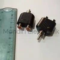 Converter Jack RCA male To 2 Cover RCA female