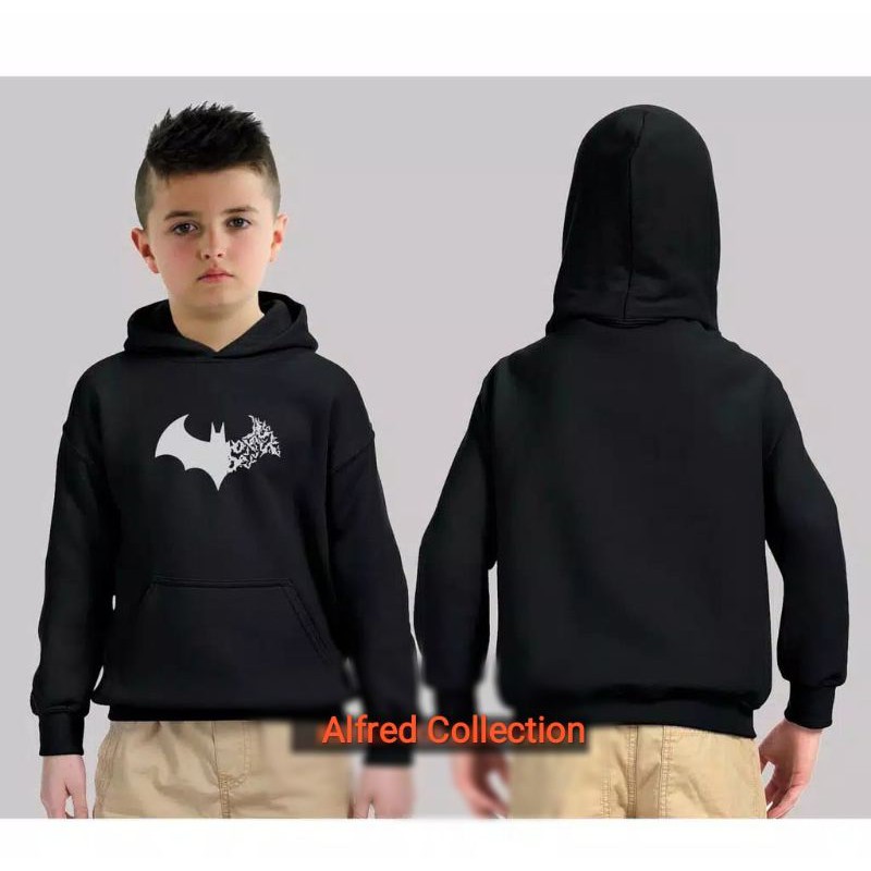 Terbaru Sweater anak Logo Batman adem / Hoodie logo batman / jaket batman anak