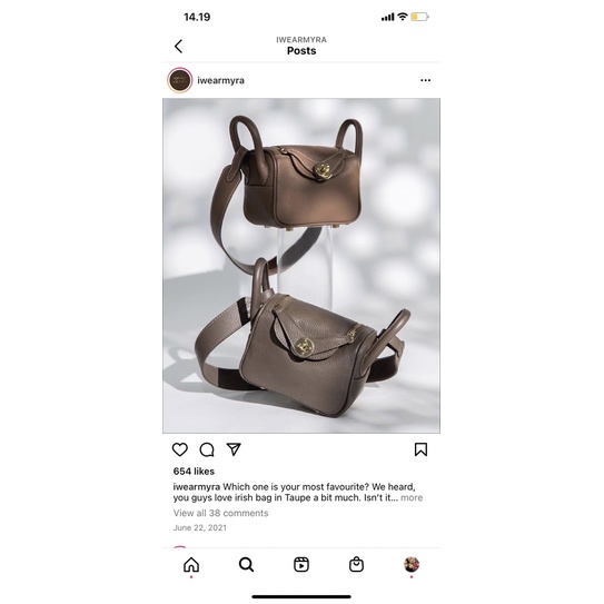 IWEARMYRA irish bag vol 2 cocoa (preloved good condition)