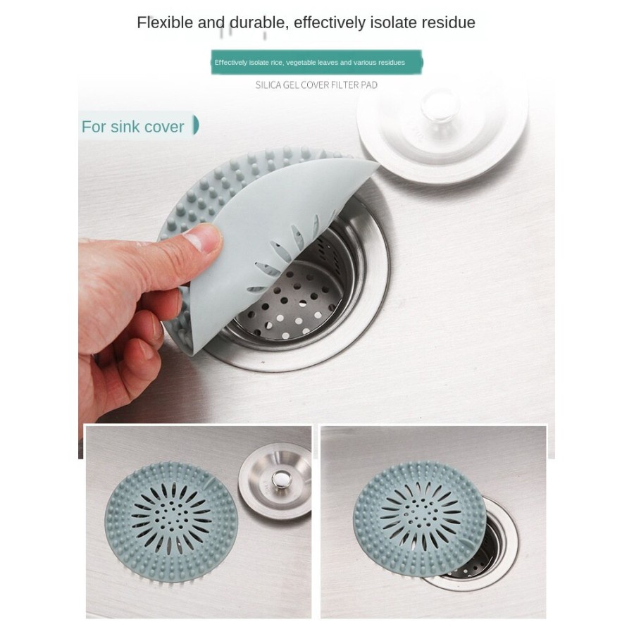 Silikon Penutup Lubang Pembuangan Air Sewer Seal Leak Anti-Blocking Filter Cover - YSJ223