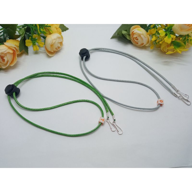 Strap Simple Murah Strap Mask Tali Kalung Strap Masker Kekinian Polos (Order Minimal 5 pc) Headloop 