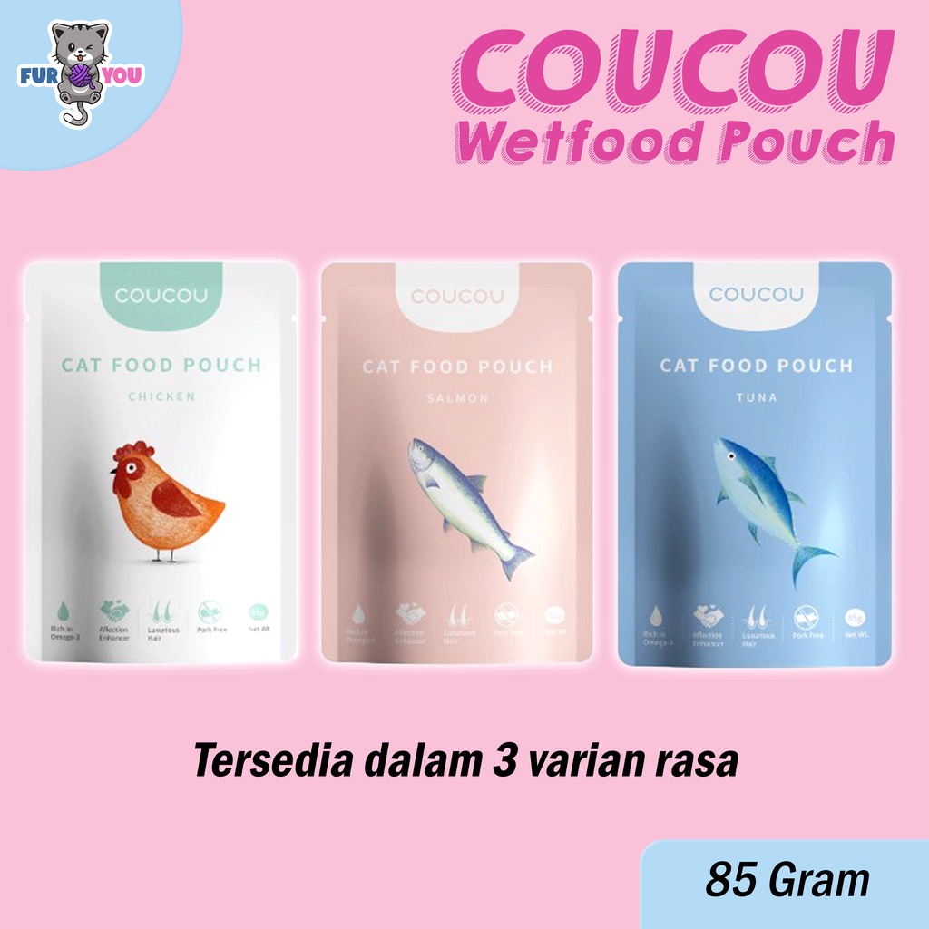 Coucou Wetfood Pouch Makanan Basah Untuk Kucing