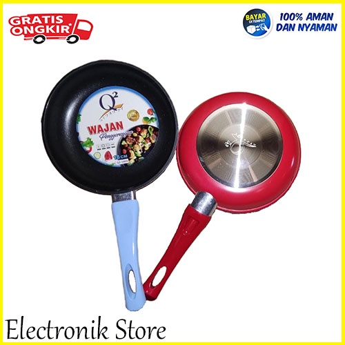 Fry pan Anti Lengket Q2-1803 Teflon Diameter 18 Cm