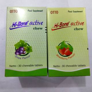 Jual Hi-Bone Active Chew Anggur / Strawberry 30 tablet - Hibone Active