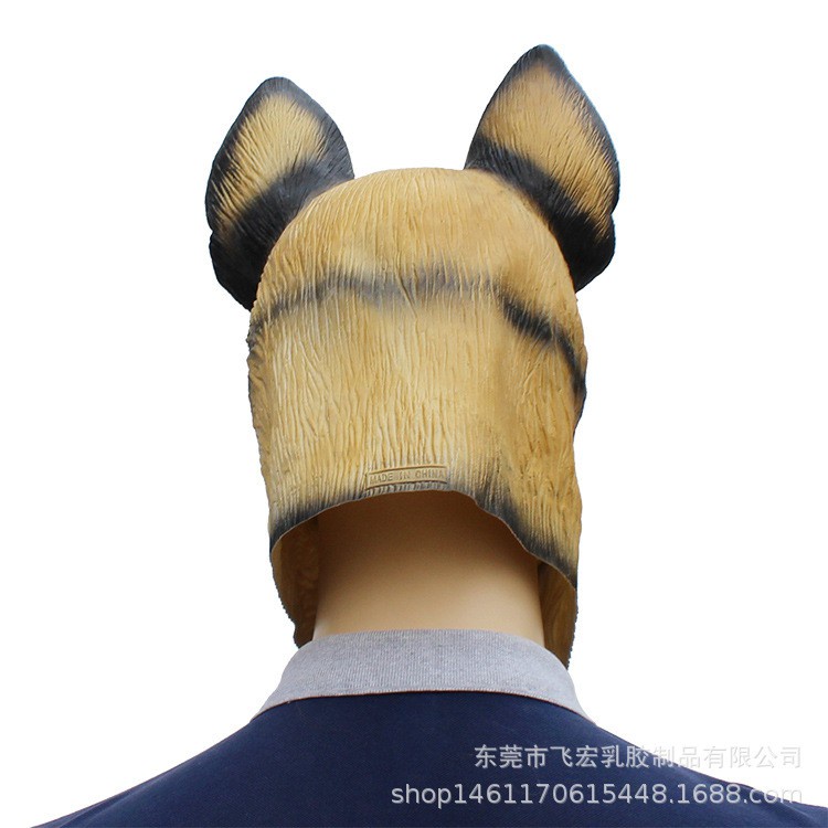 topeng latex karet full head kepala anjing dog mask halloween