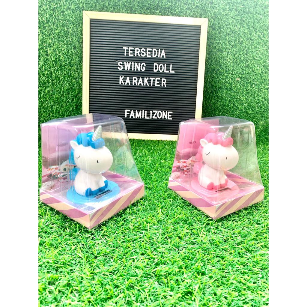 Swing Doll Unicorn Boneka Pajangan Mobil Geleng Geleng