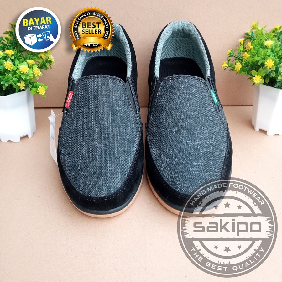 PROMO KEMERDEKAAN !! SEPATU PRIA DEWASA KASUAL SLIP ON MURAH BERKUWALITAS SOL KARET TRENDI NYAMAN DIPAKAI / SEPATU SANTAI PRIA DEWASA SOL KARET / SEPATU KERJA LAPANGAN / SEPATU KERJA KANTORAN / SAKIPO