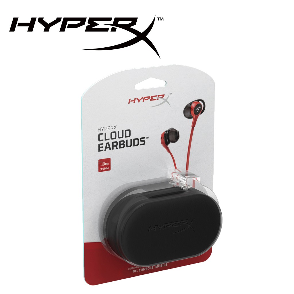 HyperX Cloud Earbuds with Carrying Case