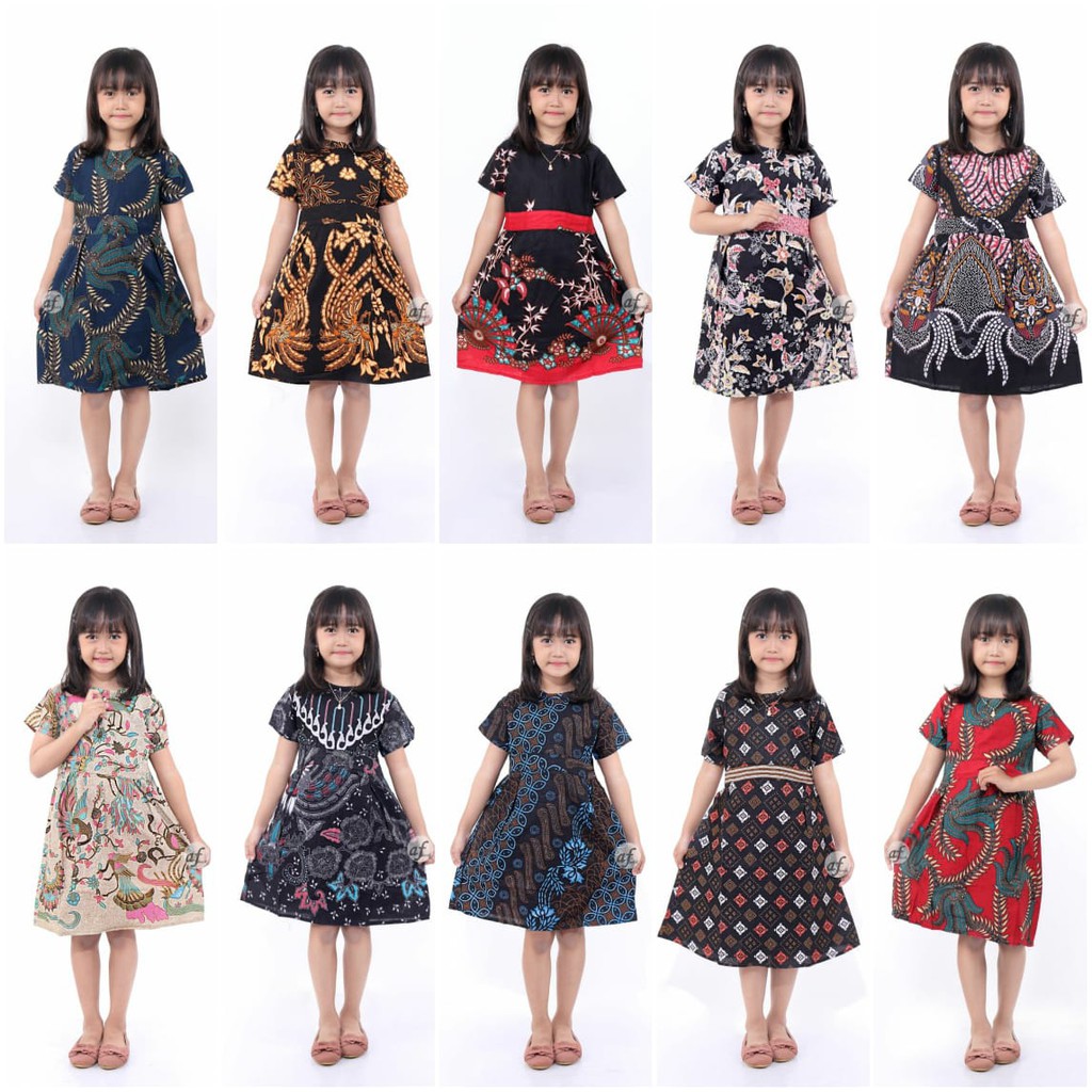Distributor (cod) Dress Batik Anak Best Seller n66r31iRq1Gqa