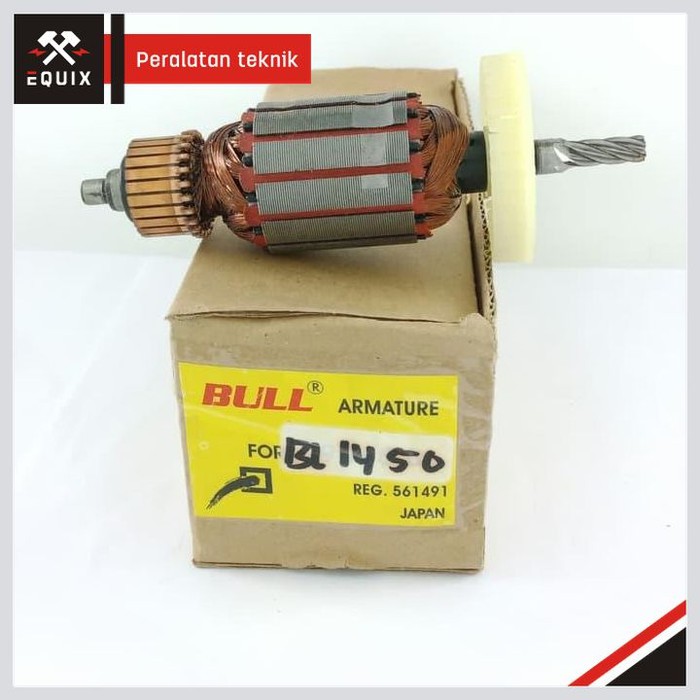 ANGKER BULL ARMATURE 1450 FOR MESIN POTONG CIRCULAR SAW HITACHI 1450