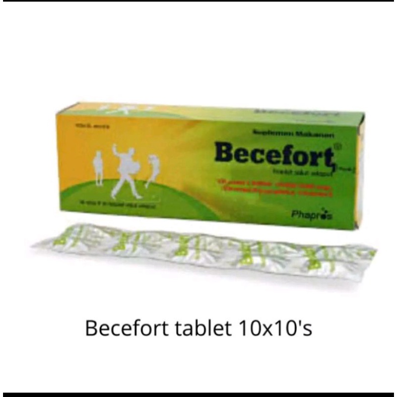 Becefort suplemen makanan ( isi 100 tablet )