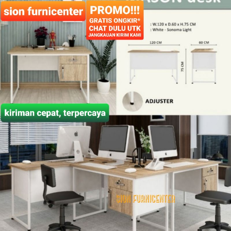 meja kantor kaki besi / meja kerja kaki besi / mejakerja / mejakantor / kakibesi / meja belajar kaki