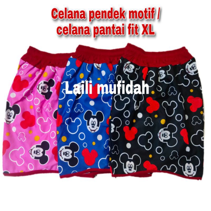 CELANA PENDEK CEWEK MOTIF