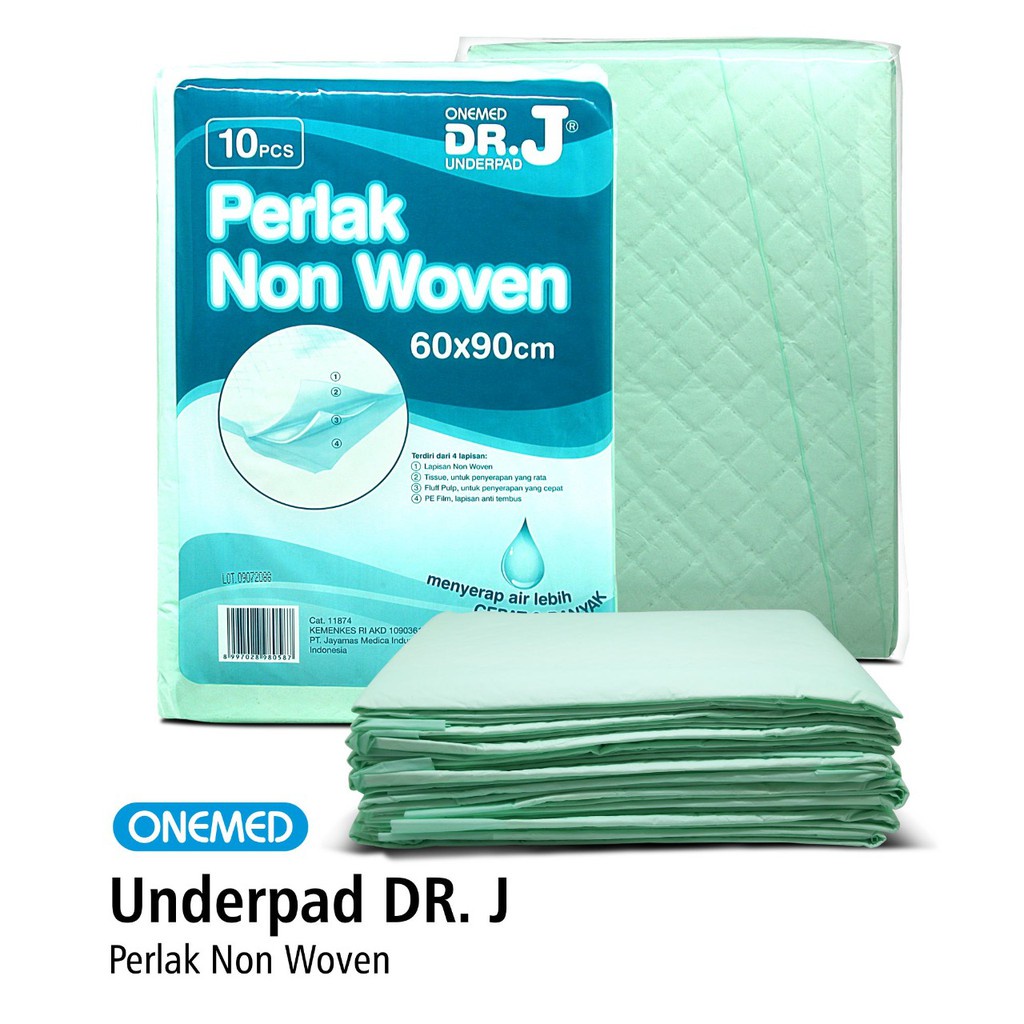 PERLAK UNDERPAD DEWASA DR J ONEMED 60X90