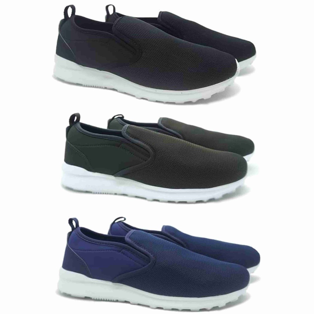 Sepatu Sneaker Slip On Slipon Kets Casual Santai Piero Arashi