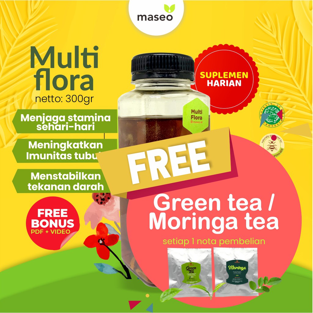 

Madu Murni Maseo Multiflora 300gr | Madu Asli Segar Organik Suplemen Imun Harian