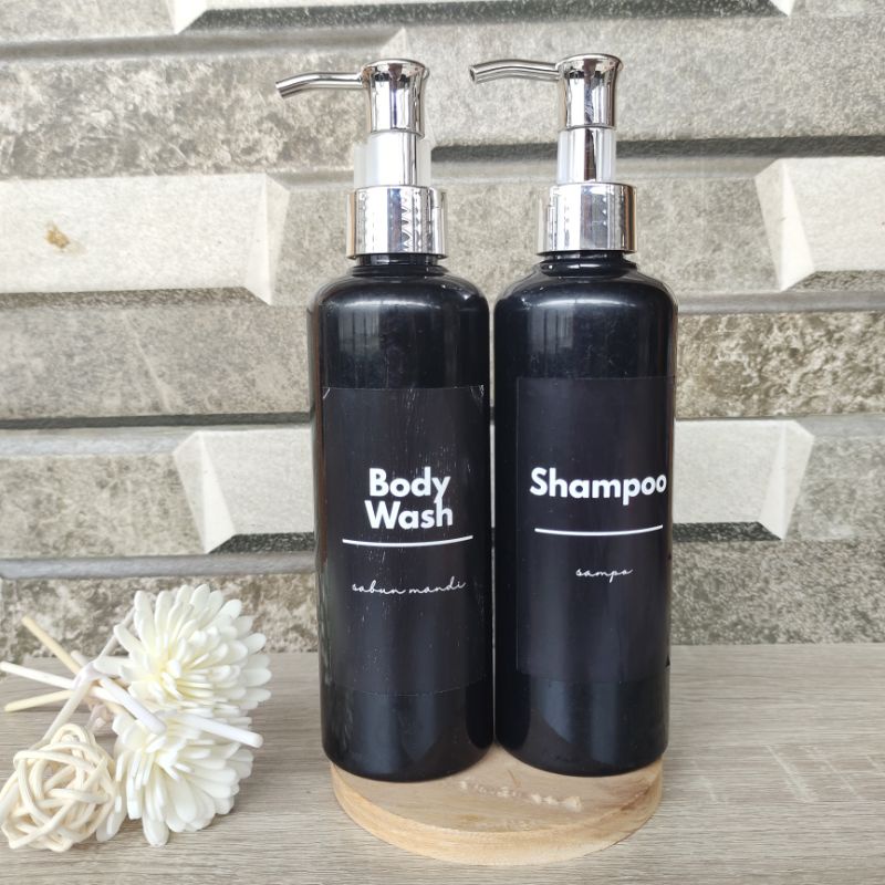 BOTOL SABUN CAIR / BOTOL SHAMPOO 250 ML FREE STIKER BOTOL AESTHETIC / BOTOL REFILL / BOTOL TRAVELING