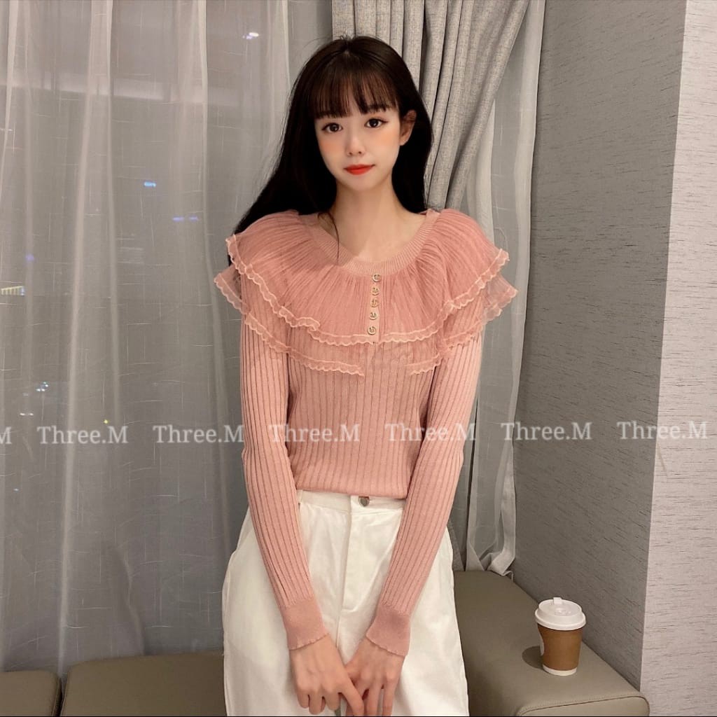 Nayara Boutique Adriana Knit Top Lengan Panjang 3798#*