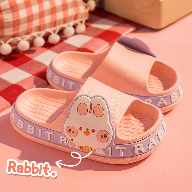 Sendal Karet Sandal Rumah Slipper Indoor Outdoor Bear Rabbit