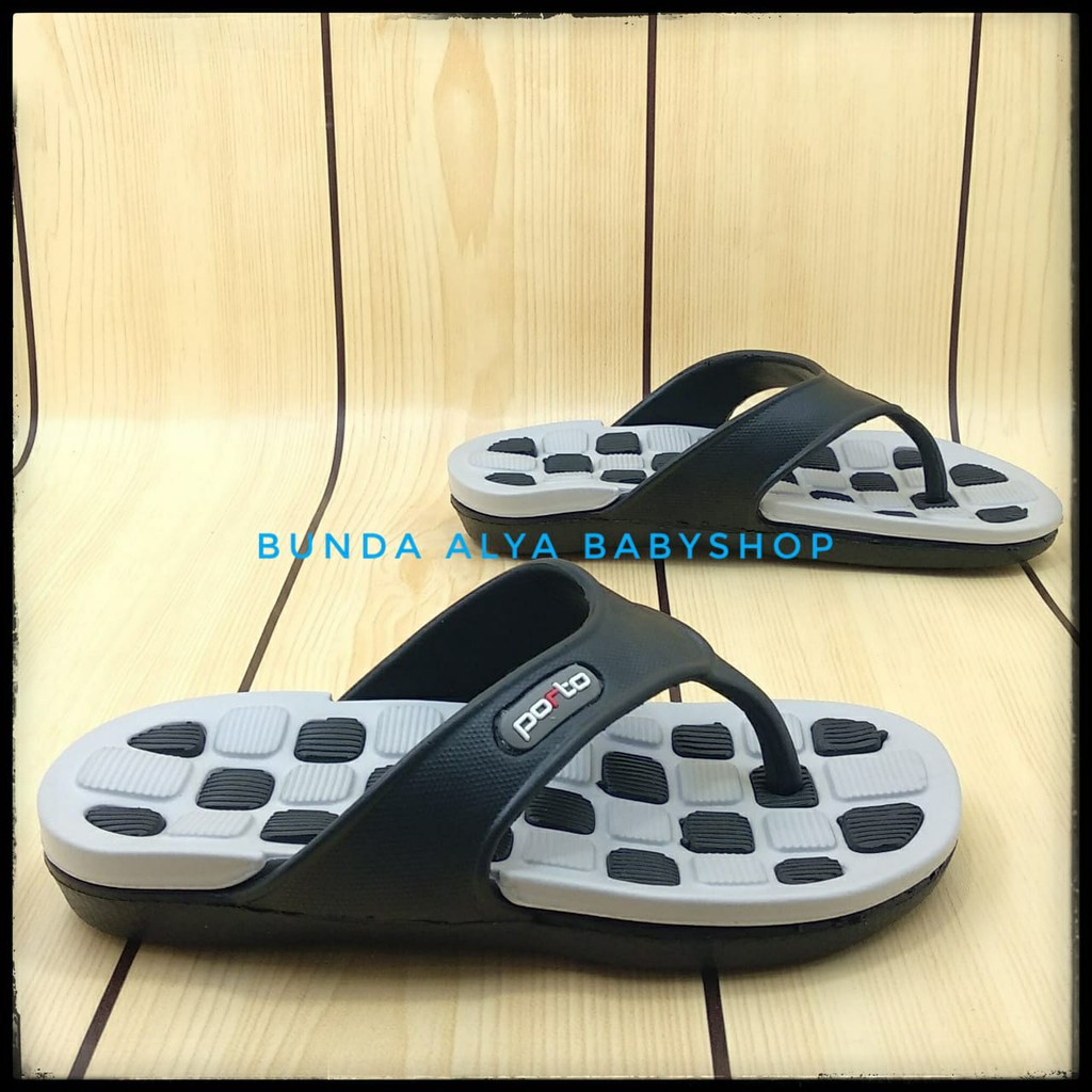 Sendal Anak Laki Laki Jepit Usia 5 6 7 Tahun ABU Karet Anti Licin - Sandal Anak Laki Casual Anti Licin Size 30 - 34