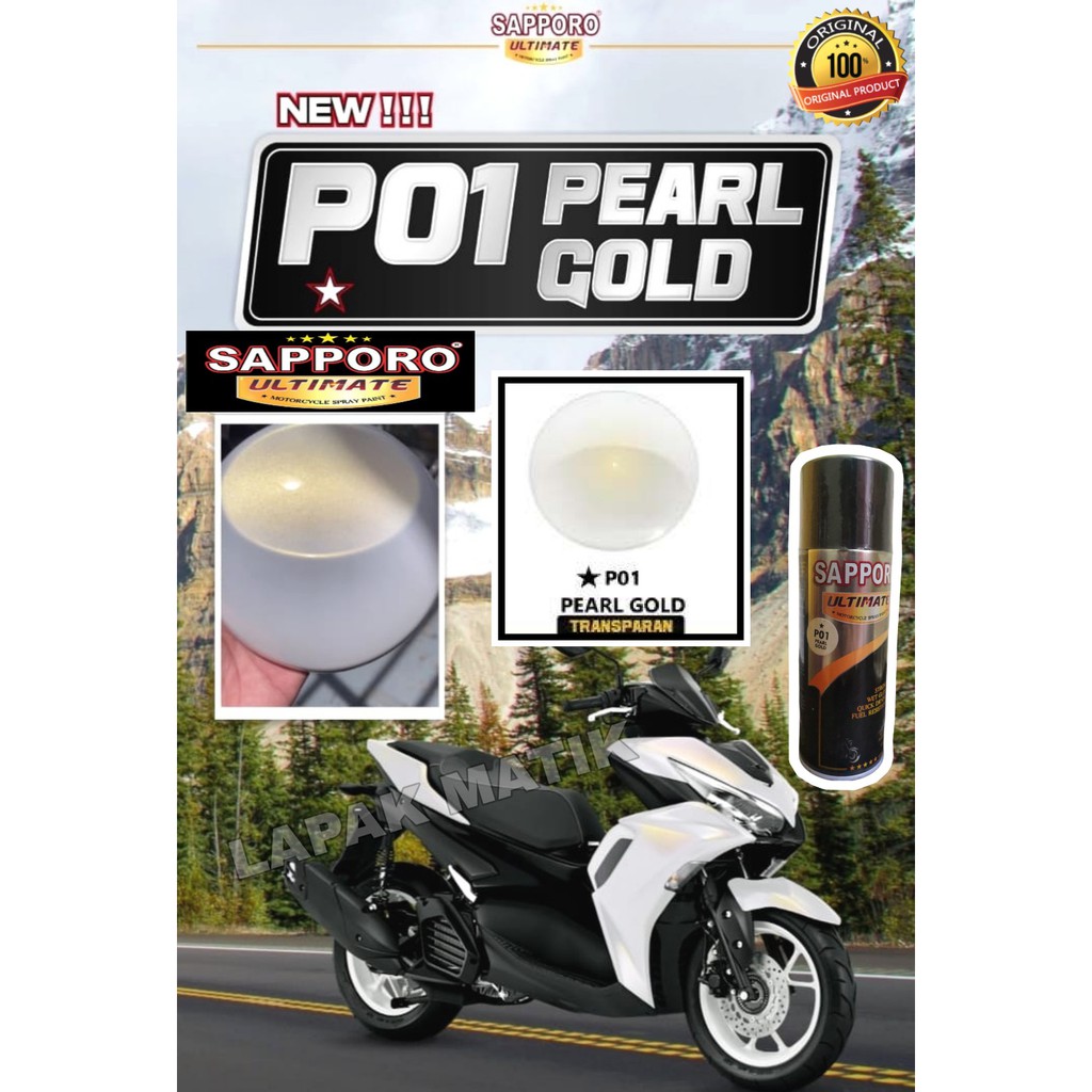 Pilok Sapporo Ultimate PEARL GOLD P01 MUTIARA 400ml