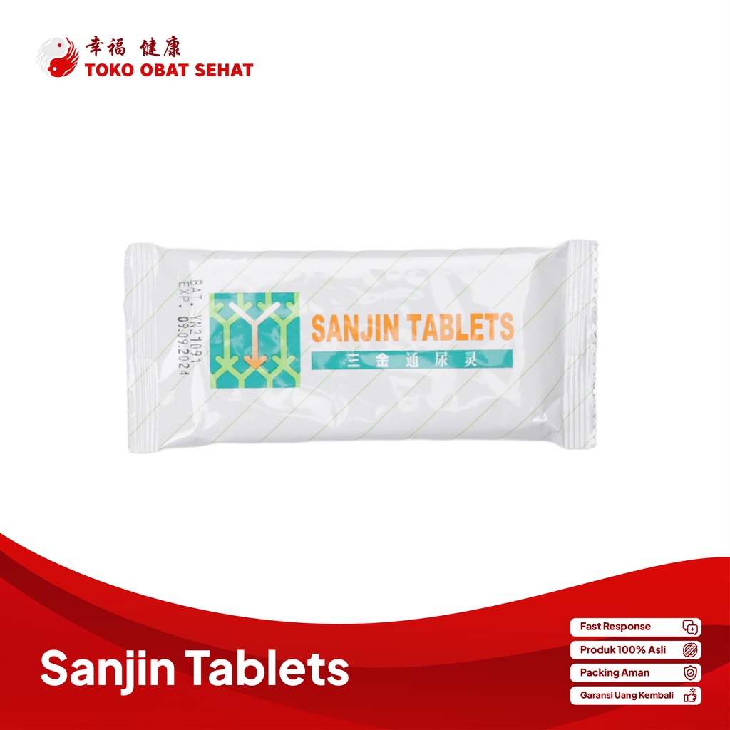 SANJIN TABLETS obat infeksi saluran kencing - kencing tidak lancar - sakit kencing