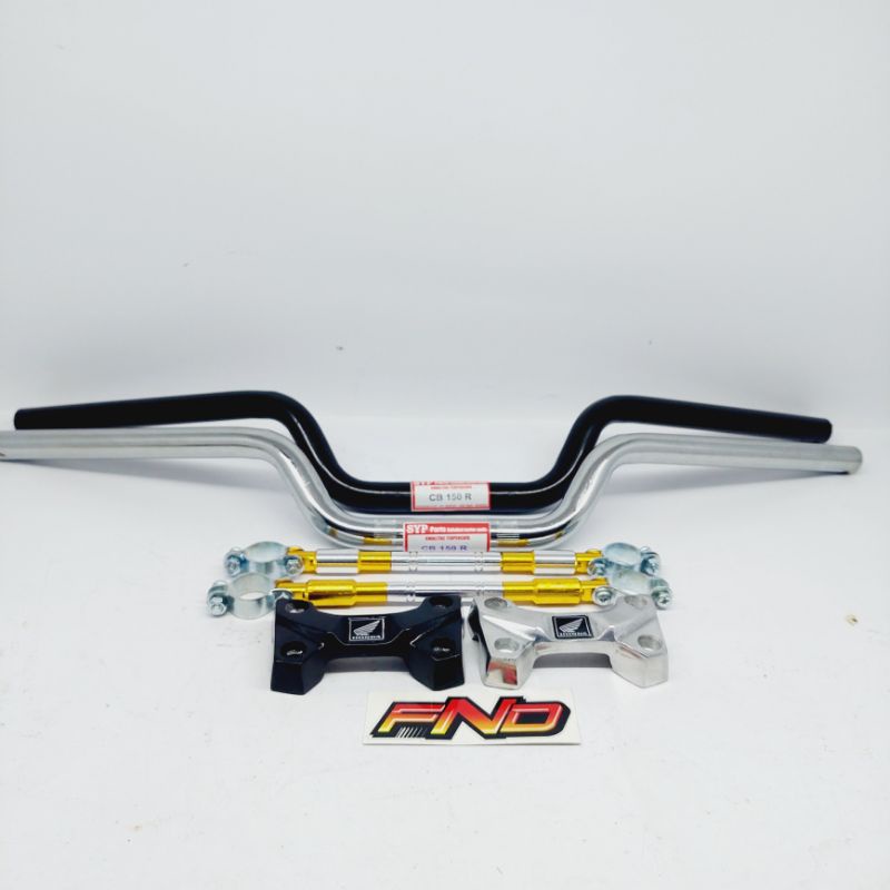 STANG STIR STER SETANG FATBAR HONDA CBR 150R NEW CBR LED SET STABILIZER RAISER PNP TIGER MP GL