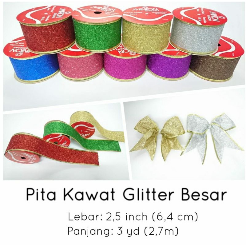 

Pita Kawat Gliter Besar