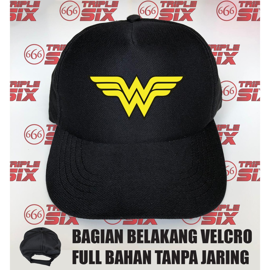 Topi Full Bahan Wonder Woman Logo
