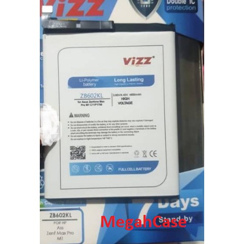 Baterai Vizz ASUS ZENFONE MAX PRO M1 M2 C11P1706 DOUBLE POWER VIZZ ORIGINAL
