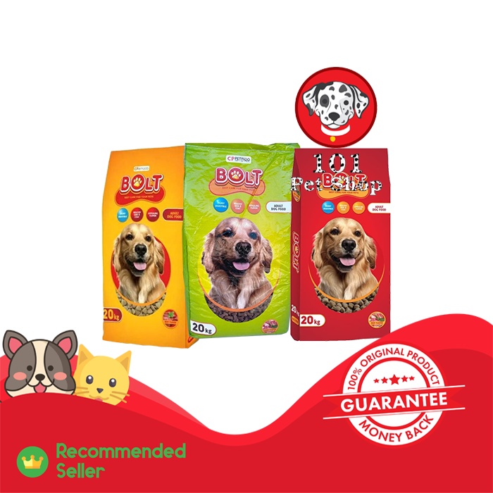 MAKANAN ANJING BOLT DOG BEEF &amp; LAMB 20KG EKSPEDISI