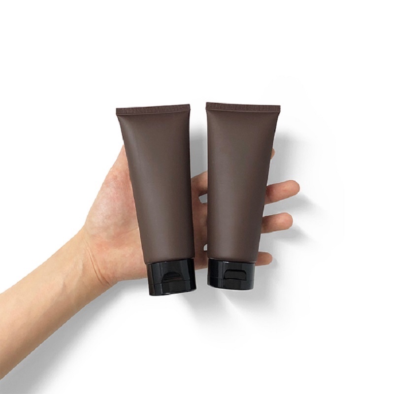Botol Kosong Portabel Model Remas Warna Coklat Matte Untuk Kosmetik