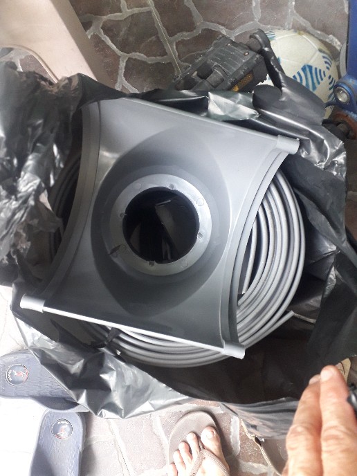 Langgeng 8 Talang Air Pvc 8 Inch 4 Meter 4m Setengah 1/2 Lingkar Lingkaran Atap Genting Rumah